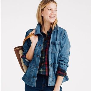 Women's LL Bean Jean Chore Jacket